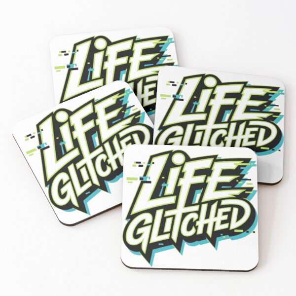 Item preview, Life Glitched: Bold Graffiti Glitch Logo designed and sold by NewUSShop.