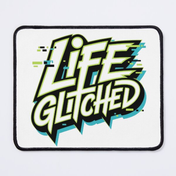 Item preview, Life Glitched: Bold Graffiti Glitch Logo designed and sold by NewUSShop.