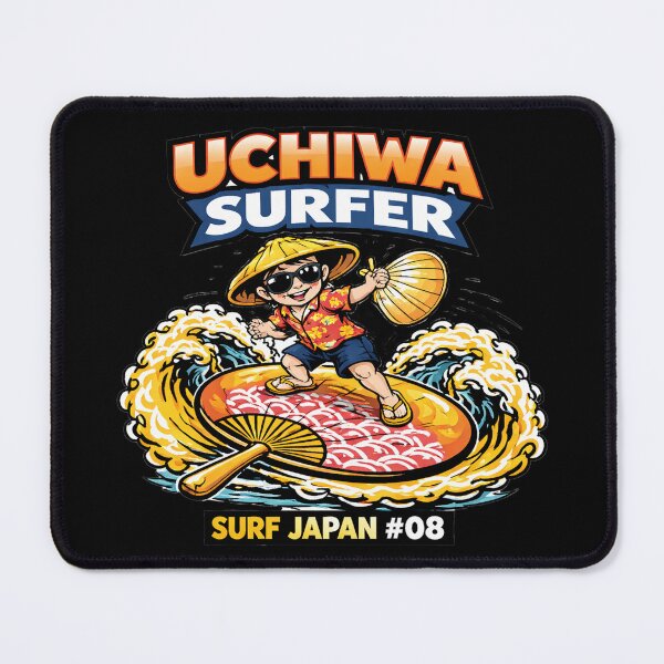 Item preview, Uchiwa Surfer – Japanese Surf Pop Art Funny Graphic Design designed and sold by maaameee.