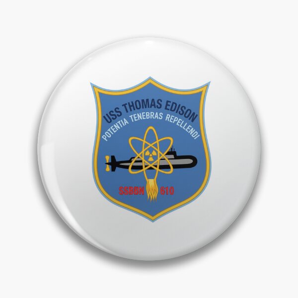 Item preview, USS Thomas Edison (SSBN 610) Submarine Official Patch designed and sold by CharlieDesings.