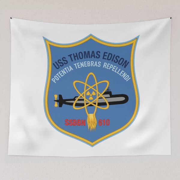 Item preview, USS Thomas Edison (SSBN 610) Submarine Official Patch designed and sold by CharlieDesings.