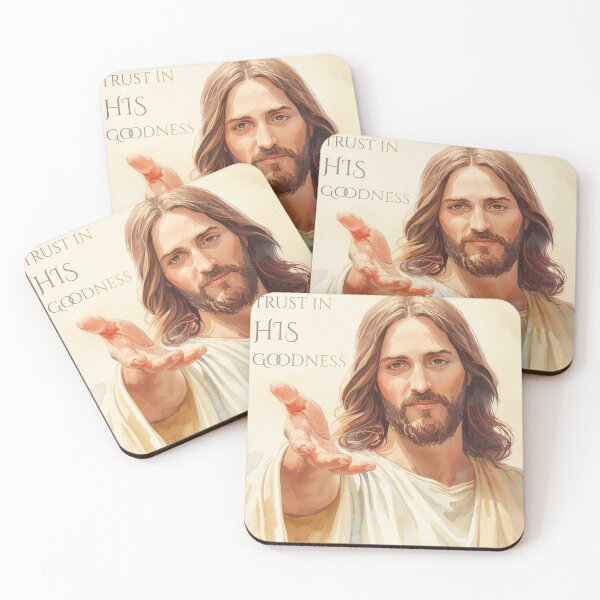Item preview, Trust in His Goodness – Jesus Christ Reaching Out Inspirational Christian Art designed and sold by Darcy'sArtfortheHeart.