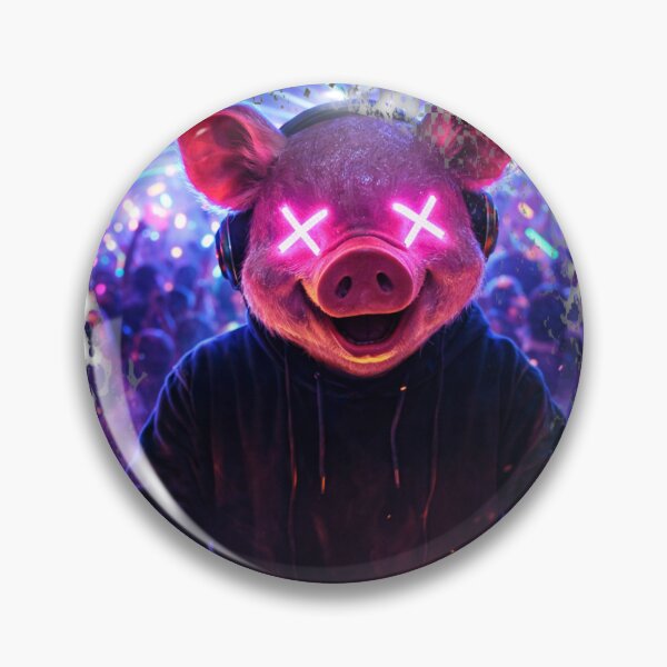Item preview, DJ Piggy designed and sold by KreativeCrow.