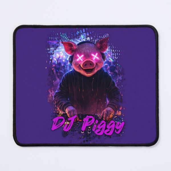 Item preview, DJ Piggy designed and sold by KreativeCrow.