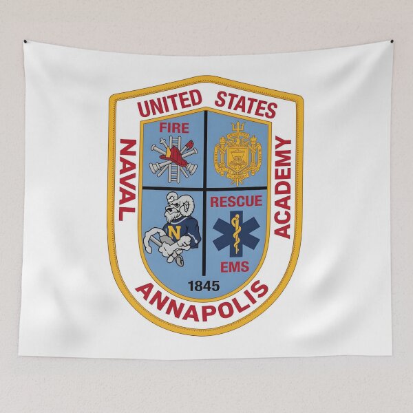 Item preview, United States Naval Academy Annapolis Fire Rescue EMS Official Seal designed and sold by CharlieDesings.