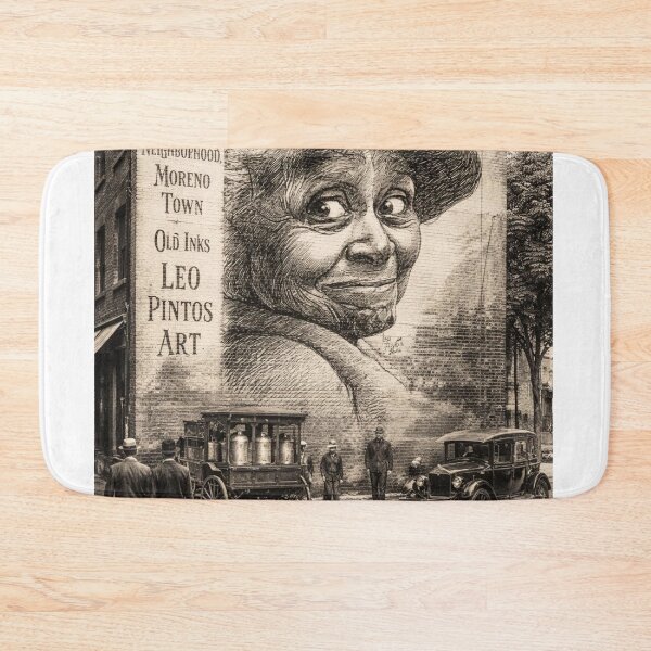 Item preview, San Jose Street Mural - Vintage Urban Life Illustration designed and sold by leonardopintos.