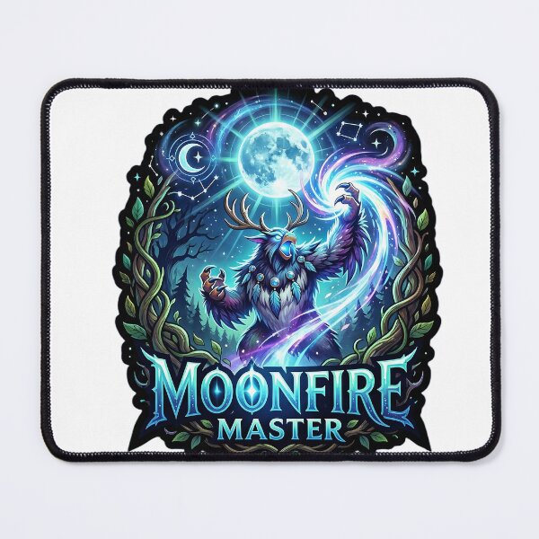 Item preview, Druid Class Crest: Moonfire Master designed and sold by InspirAI.
