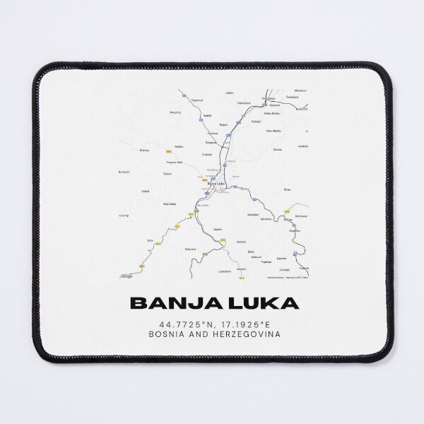 Item preview, Banja Luka Bosnia Minimalist Map Poster | Elegant City Layout Art designed and sold by RM-Journey.
