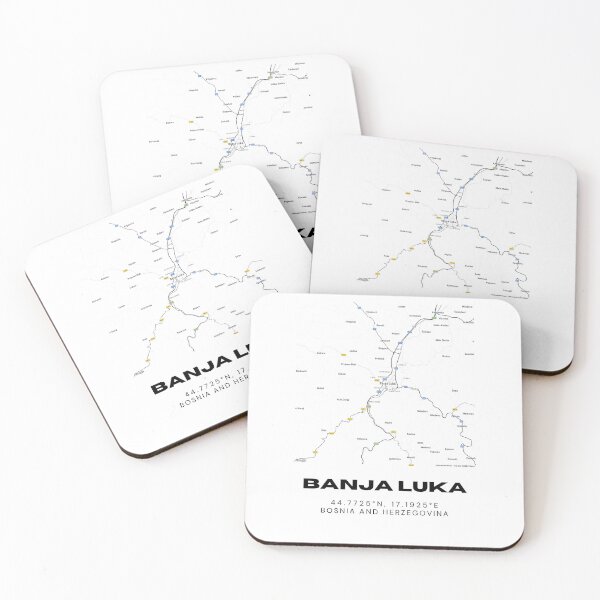 Item preview, Banja Luka Bosnia Minimalist Map Poster | Elegant City Layout Art designed and sold by RM-Journey.
