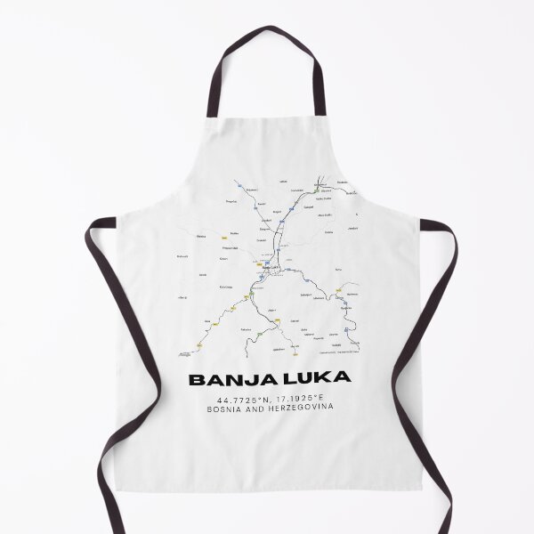 Item preview, Banja Luka Bosnia Minimalist Map Poster | Elegant City Layout Art designed and sold by RM-Journey.