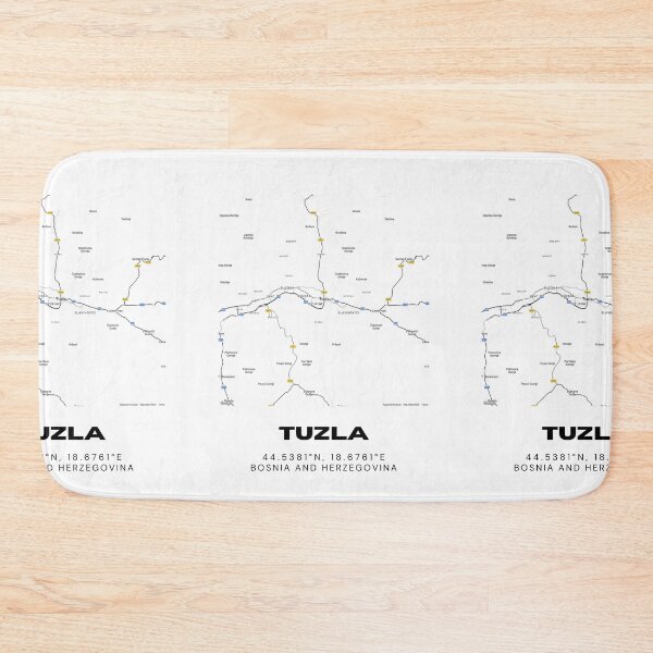 Item preview, Tuzla Bosnia Minimalist Map Print | Contemporary City Map Poster designed and sold by RM-Journey.