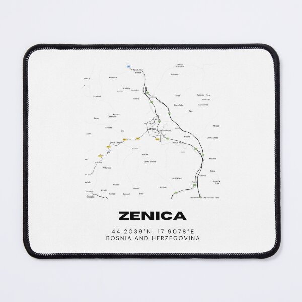 Item preview, Zenica Bosnia Minimalist Map Poster | Stylish City Map Art designed and sold by RM-Journey.