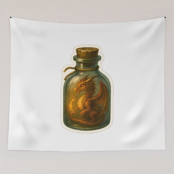 Item preview, Dragon Inside Glass Bottle designed and sold by Yomere.