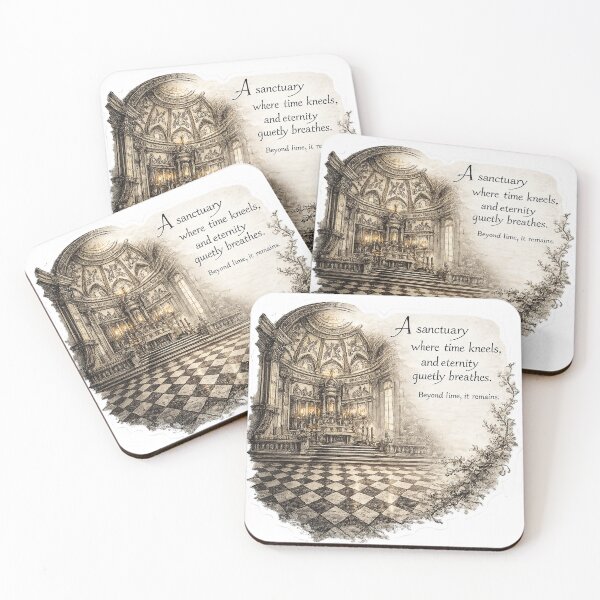 Item preview, Sanctuary of Time Gothic Sticker – Eternal Cathedral Art designed and sold by bubuandfriends.