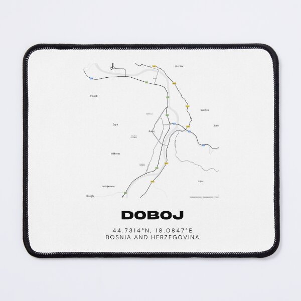 Item preview, Doboj Bosnia Minimalist Map Poster | Elegant City Map Wall Art designed and sold by RM-Journey.
