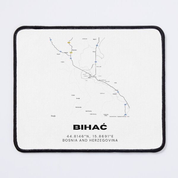 Item preview, Bihać Bosnia Minimalist Map Art | Nature-Inspired City Map Poster designed and sold by RM-Journey.
