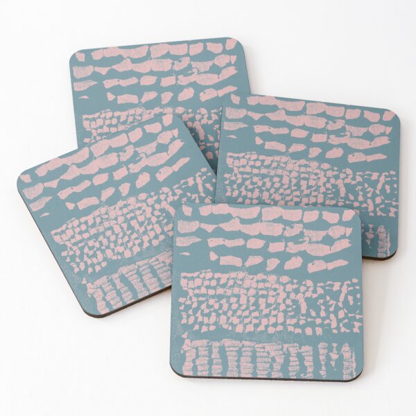 Item preview, Three Grains Textured Monoprint - Peacock + Rose designed and sold by Irene Estelle.