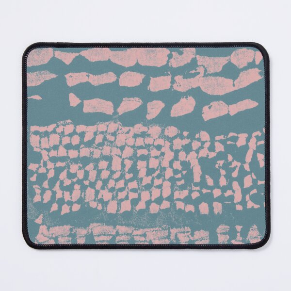 Item preview, Three Grains Textured Monoprint - Peacock + Rose designed and sold by Irene Estelle.