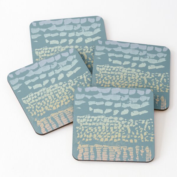 Item preview, Three Grains Textured Monoprint - Peacock + Rainbow Sorbet designed and sold by Irene Estelle.