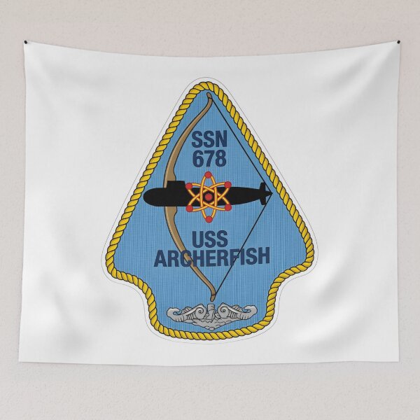 Item preview, USS Archerfish SSN-678 Submarine Naval Emblem designed and sold by CharlieDesings.