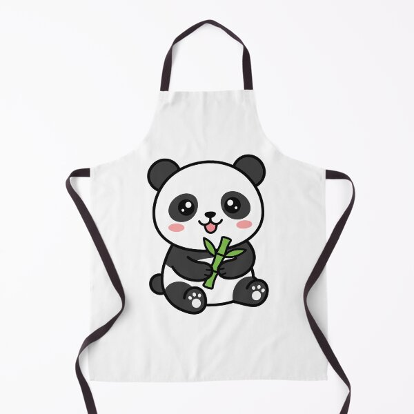 Item preview, Kawaii Panda Eating Bamboo Chibi designed and sold by mikergolama.