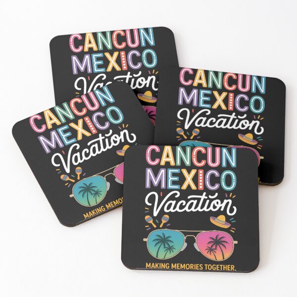 Item preview, Cancun Mexico Vacation Beach Trip Group Squad Colorful designed and sold by TrinaEspinoza.
