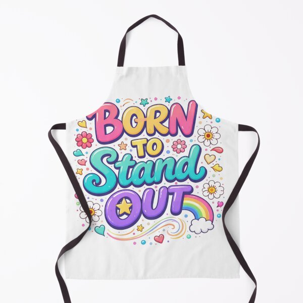 Item preview, Born To Stand Out Colorful Typography Design | Cute Motivational Quote Aesthetic designed and sold by Sanika arts .