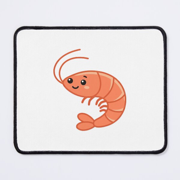 Item preview, Cute Kawaii Shrimp Seafood Cartoon designed and sold by mikergolama.