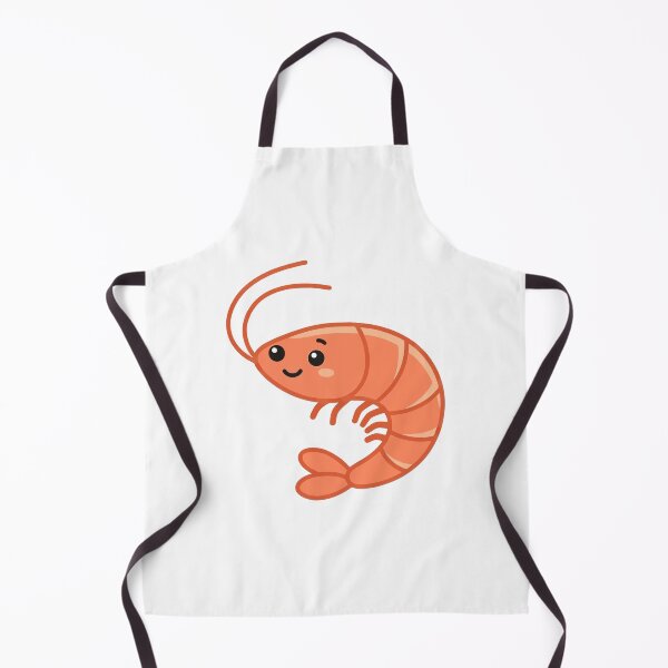 Item preview, Cute Kawaii Shrimp Seafood Cartoon designed and sold by mikergolama.