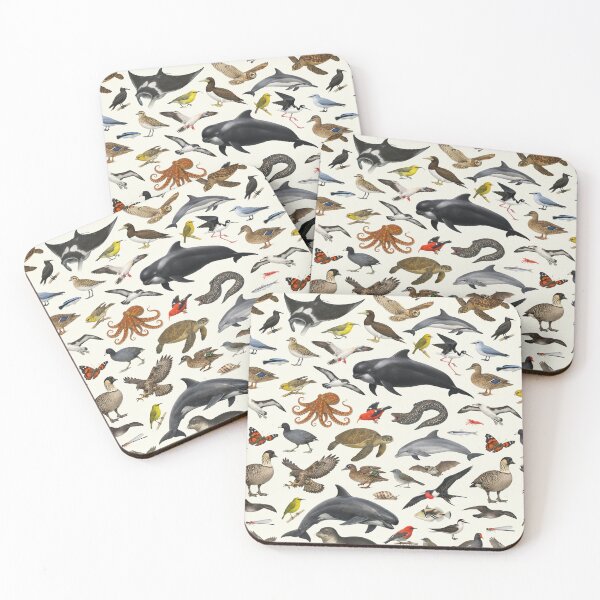 Item preview, Animals of Hawaii Retro Style Wildlife Identification Chart designed and sold by kakarikihill.