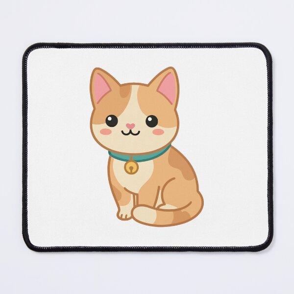 Item preview, Kawaii Orange Tabby Cat with Bell designed and sold by mikergolama.