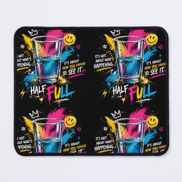 Item preview, Half Full Mindset in Chaos designed and sold by LifeLeveragePro.