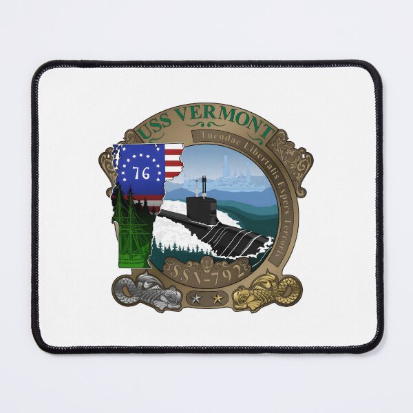 Item preview, USS Vermont SSN-792 Virginia-class Submarine Emblem designed and sold by CharlieDesings.