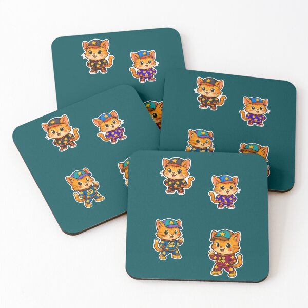 Item preview, Kawaii Streetwear Cats Sticker Pack – Cute Cartoon Kitty Bundle designed and sold by Good Vibes .