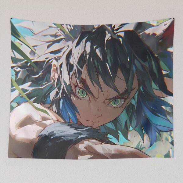 Item preview, Inosuke Hashibira Demon Slayer Wild Gaze Motion designed and sold by earlobejerk.