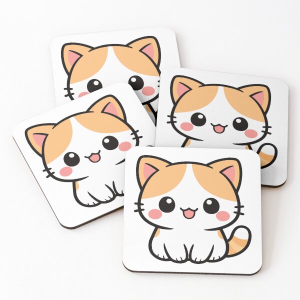 Item preview, Cute Sitting Orange and White Cat designed and sold by mikergolama.