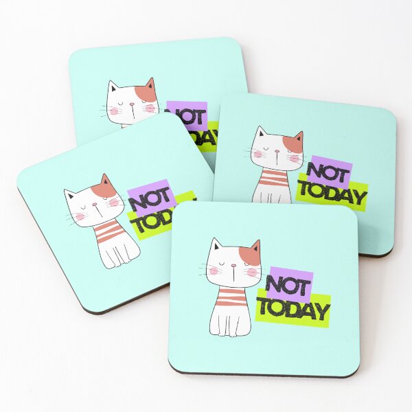 Item preview, Not Today Cat designed and sold by Lecoteco.
