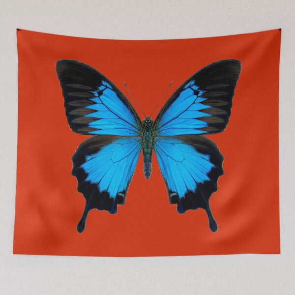 Item preview, Electric Blue Swallowtail / Grand Papillon Bleu designed and sold by FrancophileFun.