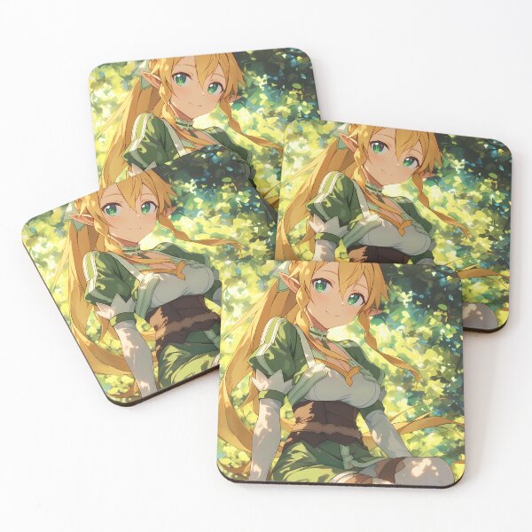 Artikelvorschau, Leafa Sword Art Online Wald-Sonnenlicht-Elfenmädchen-Porträt entworfen und verkauft von earlobejerk.