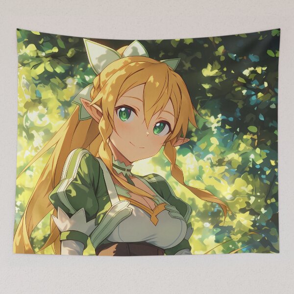 Aperçu de l'œuvre Portrait de Leafa Sword Art Online, fille elfe de la forêt au soleil créée et vendue par earlobejerk.