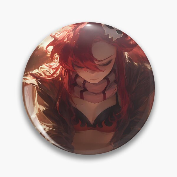 Item preview, Yoko Littner Gurren Lagann Red Hair Wings Warm Light designed and sold by earlobejerk.