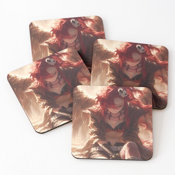 Item preview, Yoko Littner Gurren Lagann Red Hair Wings Warm Light designed and sold by earlobejerk.