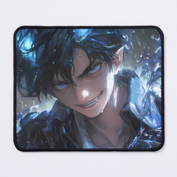 Item preview, Rin Okumura Blue Exorcist Blue Aura Water Splash Intense Stare designed and sold by earlobejerk.