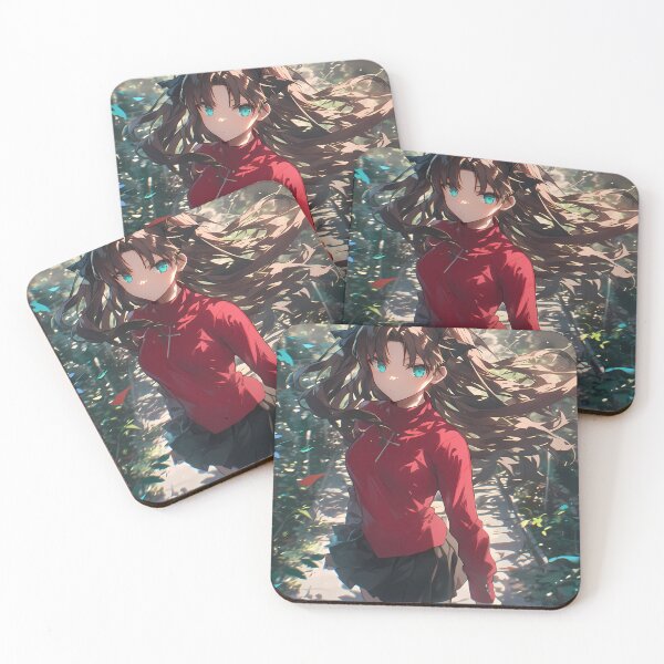 Item preview, Rin Tohsaka Fate Stay Night Red Sweater Sunlight Leaf Fall designed and sold by earlobejerk.