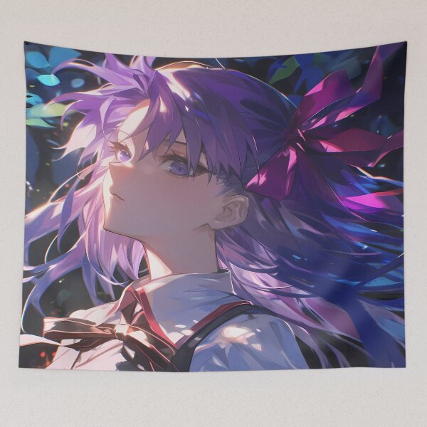 Item preview, Sakura Matou Fate Stay Night Moonlight Purple Hair Soft Glow designed and sold by earlobejerk.
