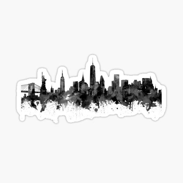 new york skyline Sticker