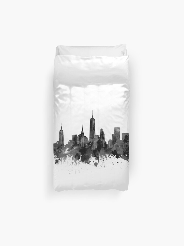 New York Skyline Duvet Cover By Bekimart Redbubble