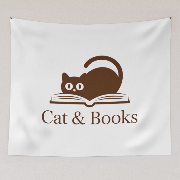 Item preview, Cat and Books Book Lover designed and sold by TyraYoung.