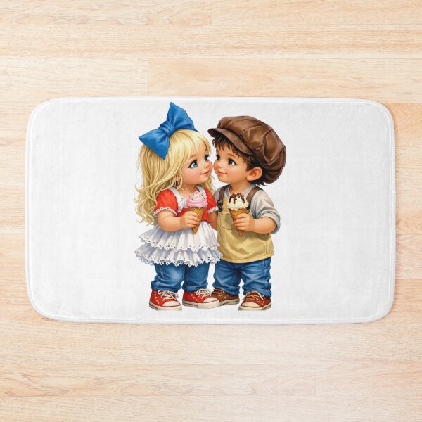 Item preview, Vintage Style Children's Duo with Ice Cream designed and sold by CHRIST5000.