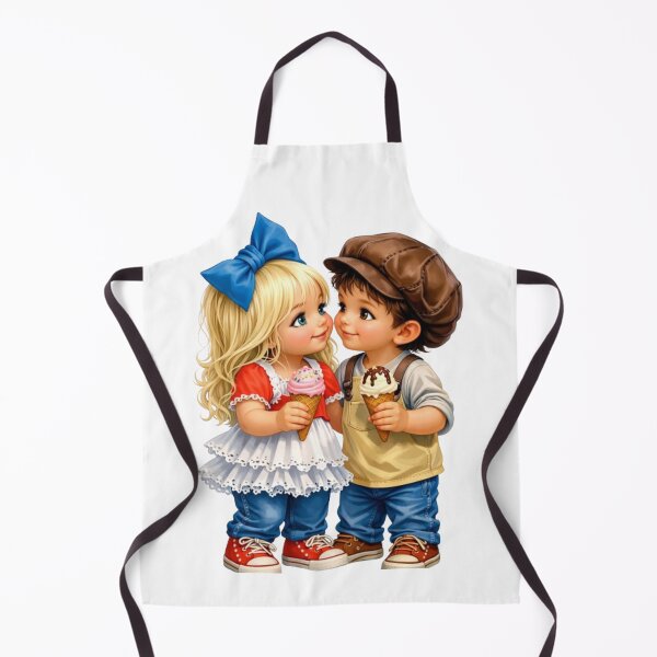 Item preview, Vintage Style Children's Duo with Ice Cream designed and sold by CHRIST5000.